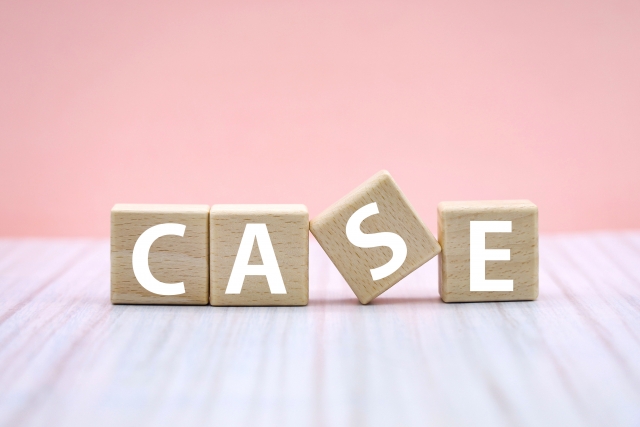 CASEと書かれたブロック