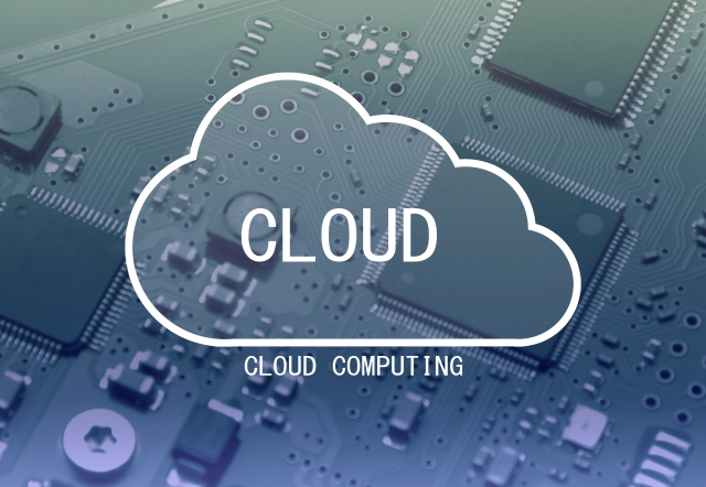 CLOUDという文字と雲のイラスト