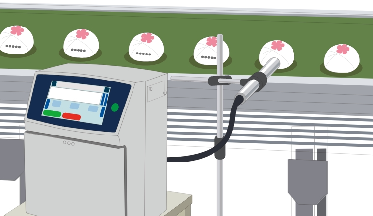 賞味期限の印字の再現画像