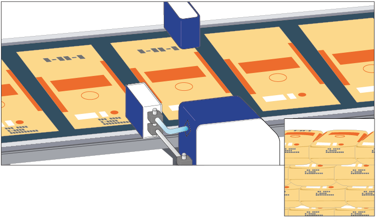 クラフト袋への印字の再現画像