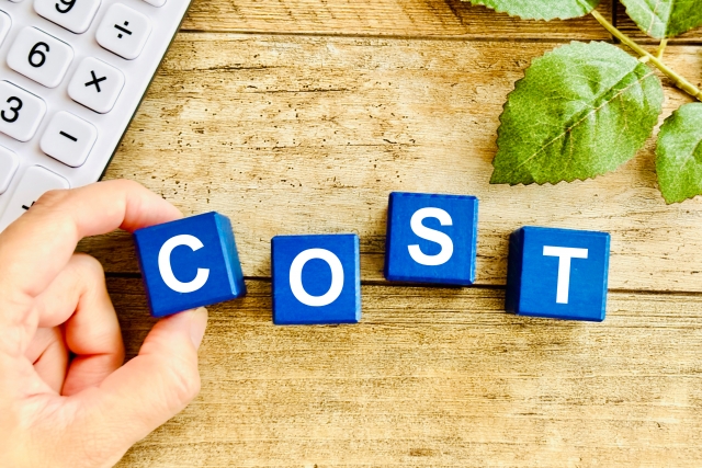 コストと書かれた青いブロック